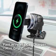 thumbnail image 3 of Mighty Mount Mini Chargeur de Voiture Sans Fil Rapide avec Base de Perçage Plaque de Montage, 3 of 6