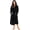 Black, variant on HEARTNICE Womens Hooded Fleece Robe, Long Fluffy Thick Warm Plush Bathrobe,(Dark Grey,L-XL)