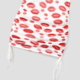 thumbnail image 4 of PatPat Family Matching Solid Color Raglan-Sleeve Tee and Red Lip Print Bodycon Drawstring Mesh Strap Dress Sets, 4 of 6