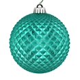thumbnail image 1 of Vickerman N188442D Boule Pailletée Durian Sarcelle de 2,75 Po, 12 par Sac, 1 of 3
