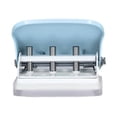 thumbnail image 4 of Loose Leaf Puncher Small Hole Punch Paper Punch Hole Puncher Handheld Hole Puncher Hole Punch Ruler Design Quick Positioning 3 Holes Metal Paint Body Loose Leaf Puncher For, 4 of 8