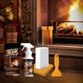 thumbnail image 3 of Fireplace Glass Cleaner Kit with Cloth and Sponge, for removeing stain tar and carbonized stains, 3 of 6
