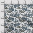 thumbnail image 1 of oneOone Georgette Viscose Fabric Leaves & Floral Ikat Decor Fabric Printed BTY 42 Inch Wide, 1 of 4