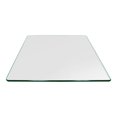 thumbnail image 1 of Dulles Glass 24 In Square Pencil Polish Edge 3/8 Tempered Glass Table Top, 1 of 6