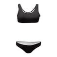 thumbnail image 5 of Rugged Ribbed Two Piece Bikini Set Featuring Wide Strap Top and Mid Waist Swimwear For All Seasons Beachwear, 5 of 5