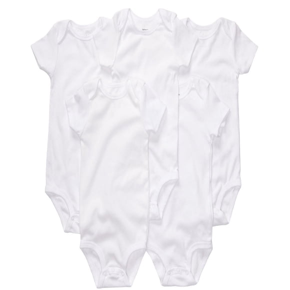 Carter's Unisex Babys' White 5-pk. Bodysuit White 6 Mo