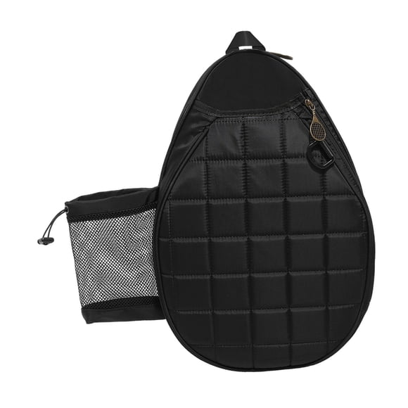 Youkk Sac de Tennis Sangle Ajustable Sac de Transport Léger pour Adultes Housse de Raquette Blanc Noir 29.5x10x43cm