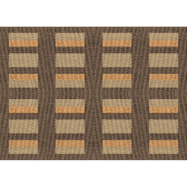 Ahgly Company Machine Washable Indoor Rectangle Transitional Bronze Brown Area Rugs, 4' x 6'