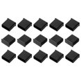 thumbnail image 1 of Unique Bargains 15pcs Black Plastic USB 2.0 Type A Male Port Anti Dust Dustproof Cover Cap, 1 of 1