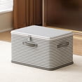 thumbnail image 2 of Iumwxz Organisateurs de Garde-Robe Grand Sac de Rangement pour Couvertures Sac Mobile Robuste avec Fermeture Éclair et Poignées Renforcées Contenant Organisateur de Garde-Robe et Sac Mobile de Rangement pour Literie Grand Rangement Plat Gris, 2 of 7