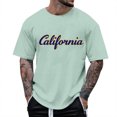 thumbnail image 1 of LUOGENLI T-shirts pour Homme pour Hommes T-Shirt à Imprimé Floral à Manches Courtes à Col Rond pour Tenue Décontractée T-shirts pour Homme T-Shirt Graphique Fête de la Saint-Patrick Vert Menthe TTTTG, 1 of 4