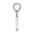 thumbnail image 2 of Diamond2Deal 14K White Gold Block Letter I Initial Pendant for Women, 2 of 6