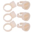 thumbnail image 4 of Eyelash Extension Glue Ring, Microblading Ink Ring Cup Portable Silicone 200pcs Disposable Soft  For Beauty Salon, 4 of 8