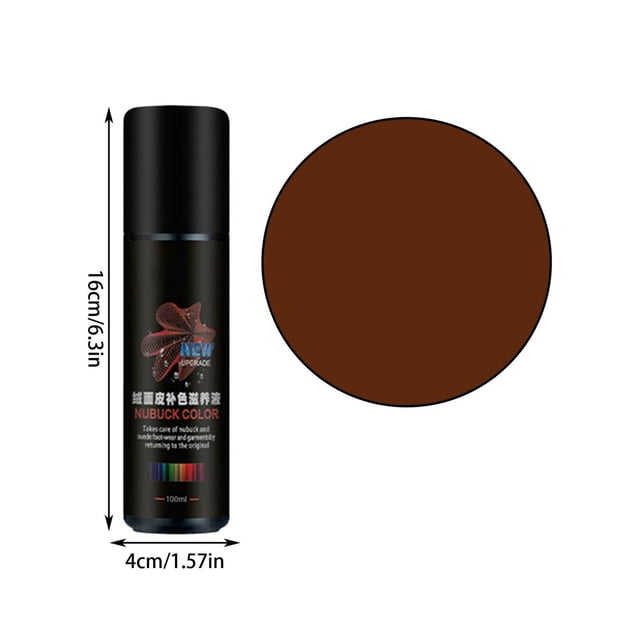 Bdday 100ml Restaurations de Couleur en Suède Suède Délavé pour Espadrilles Chaussures Bottes Vestes Sacs à Main Plus - Remise à Neuf de Couleur en Suède avec Application