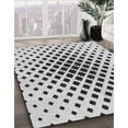 thumbnail image 3 of Ahgly Company Tapis d'Intérieur Lavables en Machine, Carrés Transitionnels, Gris Platine, 4' Carré, 3 of 7