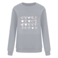 thumbnail image 4 of CEHVOM Fashion Woman Long Sleeve Round Neck Printing Blouse Causal Pullover Tops Clearance, 4 of 4
