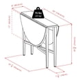 thumbnail image 2 of Hannah Double Drop Leaf Dining Table, Light Oak - 34942, 2 of 5