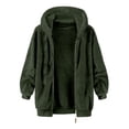 thumbnail image 4 of TIMIFIS Men's Heavyweight Fuzzy Sweatshirt Jacket Zip Up Coat Fashion Fleece Warm Jacket, 4 of 5