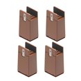 thumbnail image 1 of 4Pack Bed and furnishing Risers W/ Screw Clamp Adjustable Screw Clamp Leg Risers H 10cm Brown 10-37mm, 1 of 8