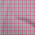thumbnail image 1 of oneOone Cotton Cambric Pink Fabric Check Sewing Craft Projects Fabric Prints By Yard 56 Inch Wide, 1 of 4