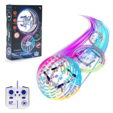 Sharper Image® Halo Drone – Remote Control Light-Up Orbiter