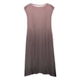 thumbnail image 4 of FhsagQ Robes Filles Été Sans Manches Robe Ligne Extensible Confort Col Rond Décontractée avec Imprimé Dégradé pour Tout-Petits Enfants Plage Extérieur Filles Printemps le 7 Juillet Robes Taille 7/8 Brun 9-10 Ans, 4 of 5