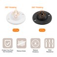 thumbnail image 3 of Unique Bargains 12Pack Adhesive Mini Caster Wheels, Swivel Universal Caster 360 Rotation Sticky Pulleys (White,Black), 3 of 7