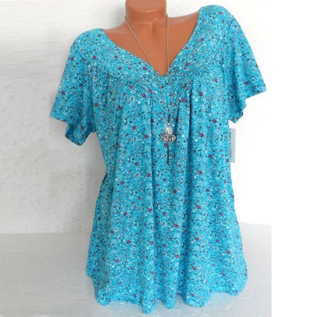 TIMIFIS Plus Size Tunic Tops For Leggings Casual Flowy Tshirts Ruched Blouses For Women