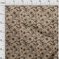 thumbnail image 3 of oneOone Cotton Cambric Light Brown Fabric Floral Retro Sewing Craft Projects Fabric Prints By Yard 42 Inch Wide, 3 of 5