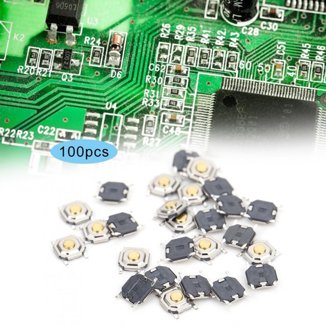 Tactile Push Button Switch, Mini Switch Light Touching Patch SMD Micro Switch, Other Equipment Home For All Kinds Of Toys Digital Instruments