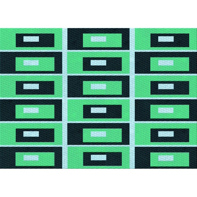 Ahgly Company Machine Washable Indoor Rectangle Transitional Deep Teal Green Area Rugs, 7' x 9'