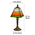 thumbnail image 3 of Modern Glass Bedside Table Lamp, Soft Warm Light, Adjustable Brightness, Compact 36x20x15 cm, Nightstand or Living Room Decor, 3 of 6