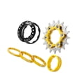 thumbnail image 1 of Single 1 Speed Cassette Cog Single Speed Cassette Fixed Gear Conversion Bike Sprocket Freewheels Set for 7-10s Hubs Gold, 1 of 9