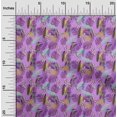 thumbnail image 2 of oneOone Rayonne Violet Tissu Tropical Feuille Robe Tissu Tissu Imprimé par la Cour 56 Pouces de Large, 2 of 5