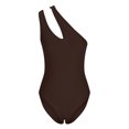 thumbnail image 4 of LSLJS Women's Sexy Pure Cotton Ribbed One Shoulder Hollowed Out Jumpsuit, 4 of 8