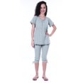 thumbnail image 1 of Moomaya Ensemble de Nuit pour Femmes Capri en Coton Vêtements de Nuit 2 Pcs Chemises de Nuit, 1 of 6