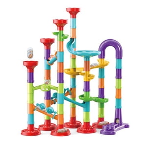 Amdohai 113 Pieces 3D Marble Run Set Construction Building Blocks STEM Learning Toy Early Education for Age 3+ Boys & Girls