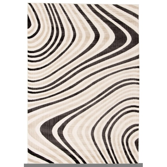ECARPET Modern Area Rug for Dining Room, Living Room, Bedroom or Den Zuma Taupe