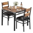 thumbnail image 1 of Yiwa Modern Dining Table and 2 Chair Set, Compact Space-Saving Furniture for Apartments and Small Spaces, 1 of 8