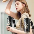 thumbnail image 1 of TIMIFIS Stainless Steel Mug Coffee Thermal Mug Multi-Color Optional Spray Plastic 304 Stainless Steel Mug Portable Car Carrying Coffee Mug Student Walking Mug Coffee Cups, 1 of 6