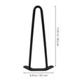 thumbnail image 2 of Shisuyan 2Pcs Table Legs Hairpin Table Legs Metal Table Legs Home Hairpins Legs Desk Accessories, 2 of 8