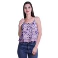 thumbnail image 1 of Moomaya Printed Womens Spaghetti Strap Crop Top Cami Summer Tops, 1 of 5