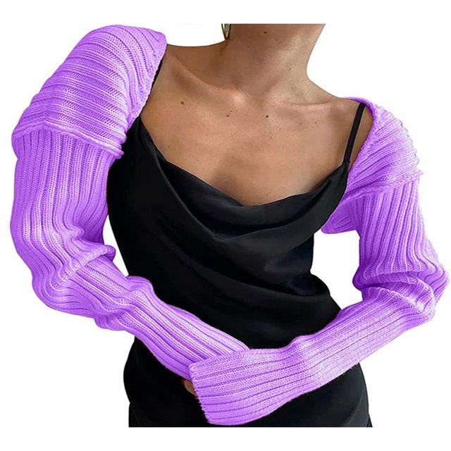 Women Ultra-short Knitted Sweater Coat