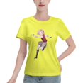 thumbnail image 1 of Women's Basic Short Sleeve T-Shirt Naruto Sakura, 1 of 6