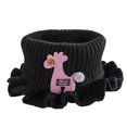 thumbnail image 1 of Visland Neck Warmer Cartoon Giraffe Ruffle Knitted Windproof High Elasticity Keep Warm Ultra Soft Kids Fake Collar Neck Scarf for Winter, 1 of 7