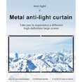thumbnail image 2 of MesaSe 1080P Simple Portable Metal Anti-Light Projector Screen 16 9 HD Foldable Home Movie Projection Curtain, 2 of 8