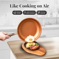 thumbnail image 3 of Gotham Steel Copper 12 Piece Ceramic Nonstick Aluminum Cookware Set, Oven Safe to 500°F, Dishwasher Safe, 3 of 9