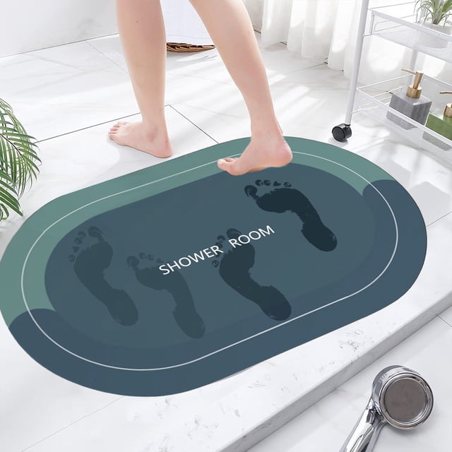 Deal of the Day! Bath Rug Super Absorbent Dry Non Slip Backing Washable Bathroom Floor Mats Shower Rugs For In Front Of Bathtub Shower Room