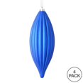 thumbnail image 2 of Vickerman M183202M 8 in. Blue Matte Line Finial Ornament  4 per Bag, 2 of 3