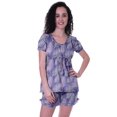 thumbnail image 1 of Moomaya Pyjama en Coton pour Femmes, Ensemble de Nuit 2 Pcs avec Shorts, Ensembles de Pyjama avec Shorts, 1 of 7